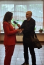 Zastępca Dyrektora Powiatowego Urzędu Pracy w Rybniku Pani Dorota Małyszko udzielająca wywiadu.