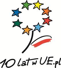 10 lat w UE logo